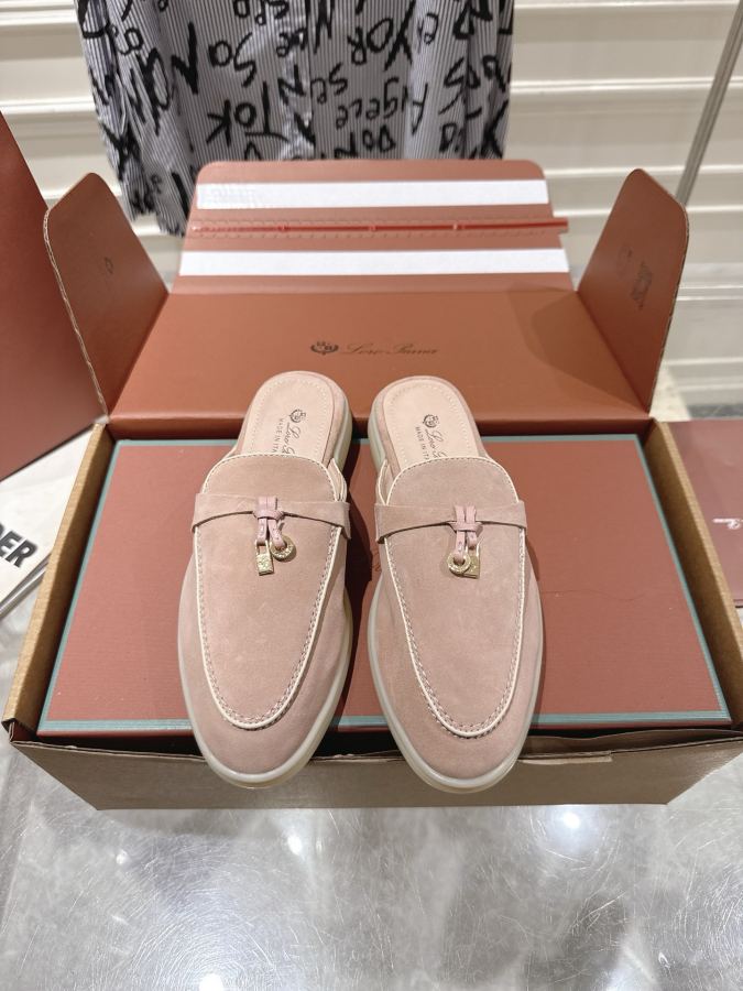 LP women's shoes Loro Piana Semi-drag top upgraded version. This year's Lp has new colors again, — Premium Replica