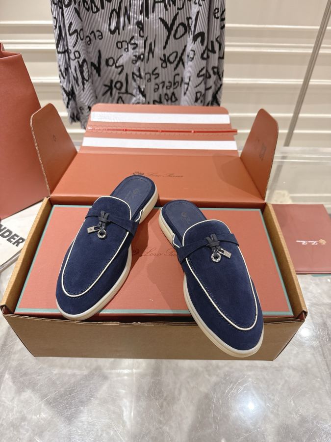 LP women's shoes Loro Piana Semi-drag top upgraded version. This year's Lp has new colors again, — 1:1 Replica — photo 2