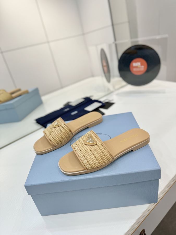 Prada women's shoes Factory price "Prada woven slippers" — Premium Replica — photo 2