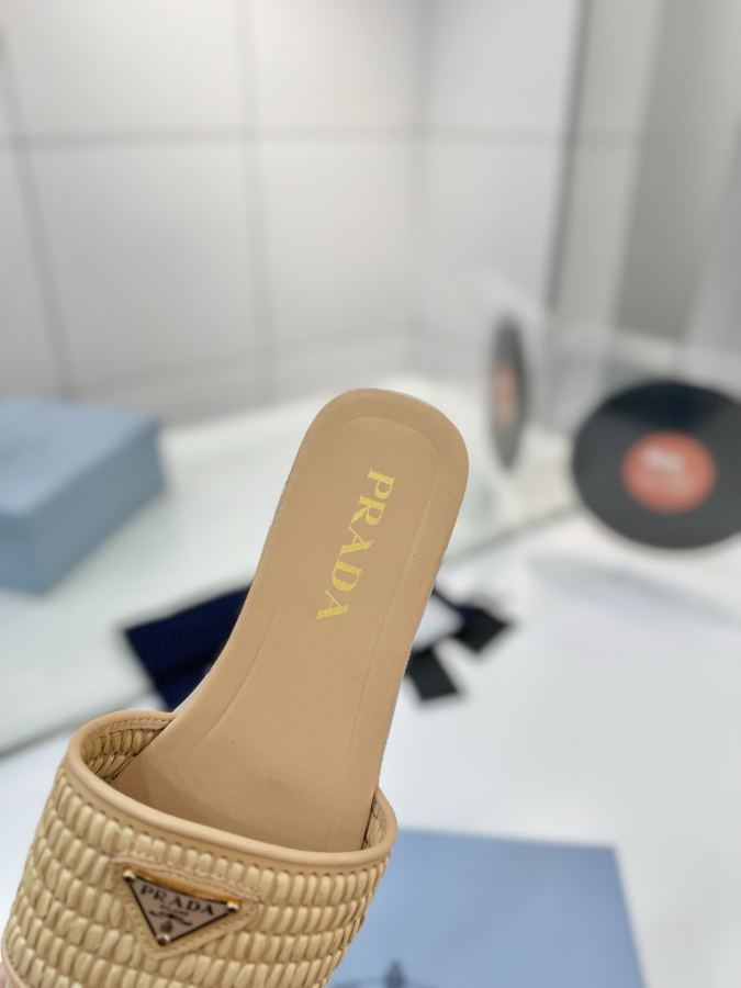 Prada women's shoes Factory price "Prada woven slippers" — Premium Replica — photo 6