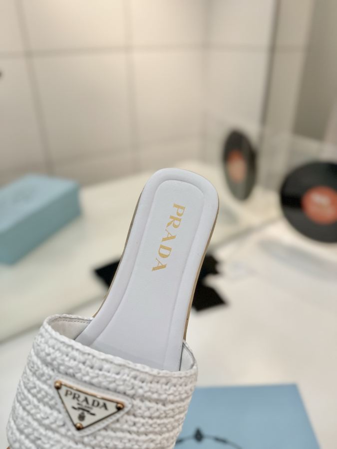 Prada women's shoes Factory price "Prada woven slippers" — Premium Replica — photo 6