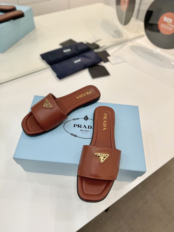Prada women's shoes Factory price "Prada woven slippers" — 1:1 Replica For Sale — photo 7