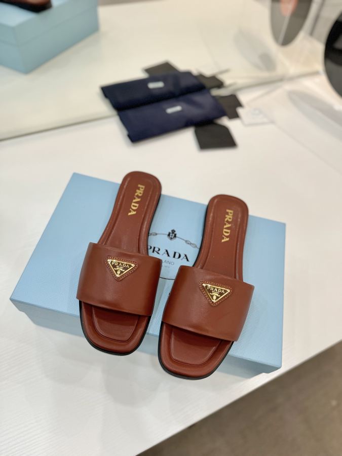 Prada women's shoes Factory price "Prada woven slippers" — 1:1 Replica For Sale — photo 3