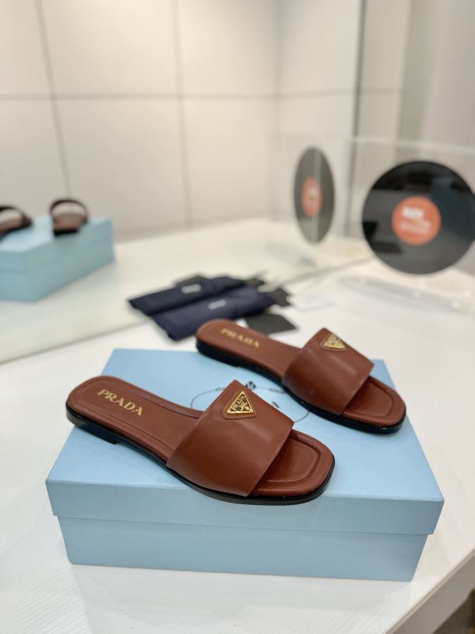 Prada women's shoes Factory price "Prada woven slippers" — 1:1 Replica For Sale