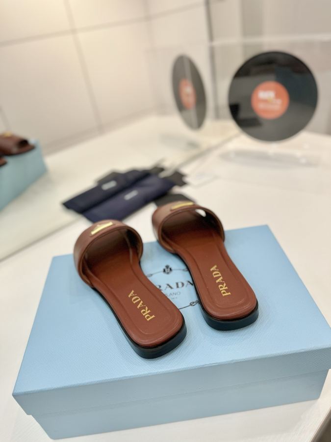 Prada women's shoes Factory price "Prada woven slippers" — 1:1 Replica For Sale — photo 8