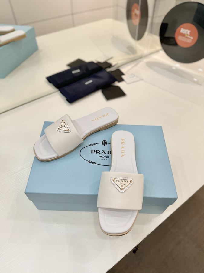 Prada women's shoes Factory price "Prada woven slippers" — 1:1 Replica For Sale — photo 9