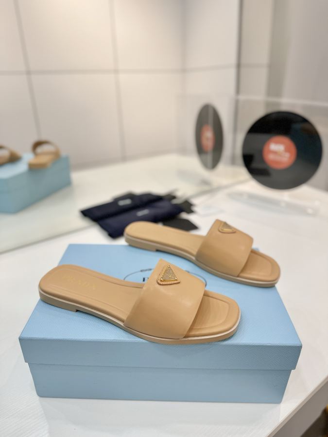 Prada women's shoes Factory price "Prada woven slippers" — AAA Quality Replica