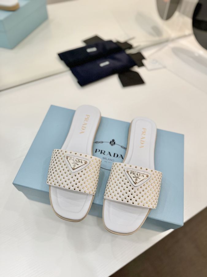 Prada women's shoes Factory price "Prada woven slippers" — AAA Quality Replica — photo 3