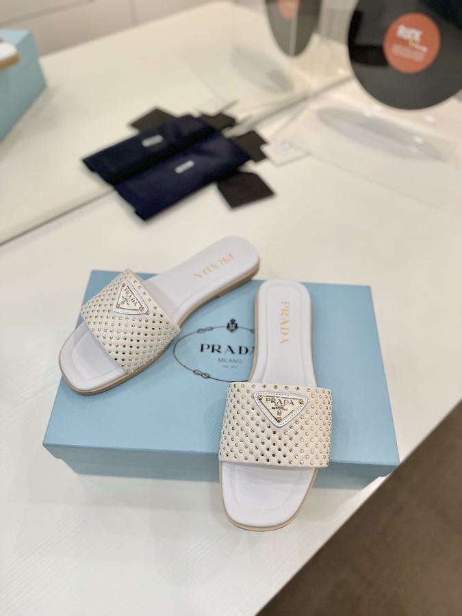 Prada women's shoes Factory price "Prada woven slippers" — AAA Quality Replica — photo 7