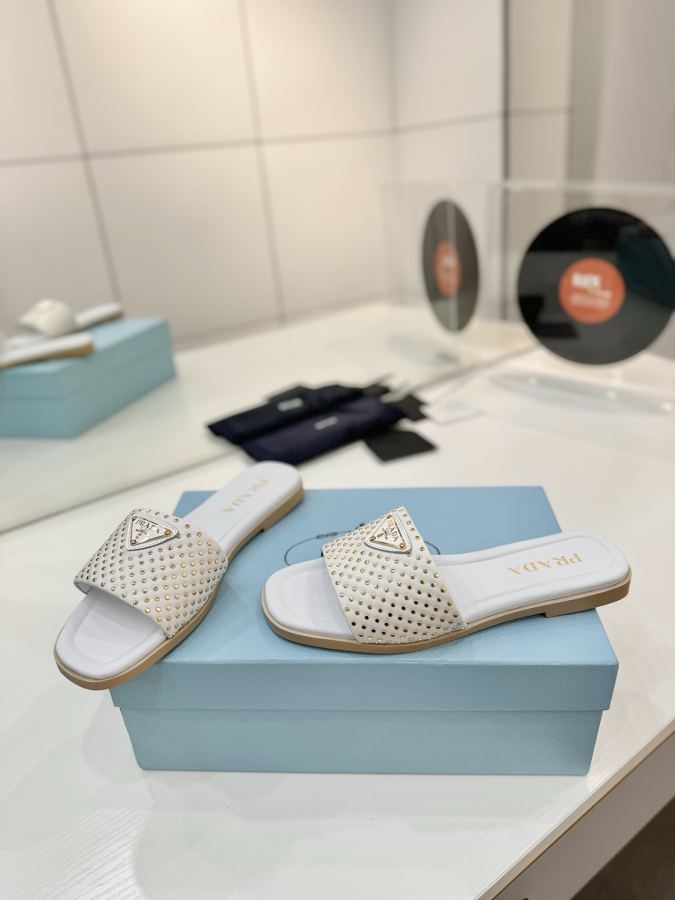 Prada women's shoes Factory price "Prada woven slippers" — AAA Quality Replica — photo 8
