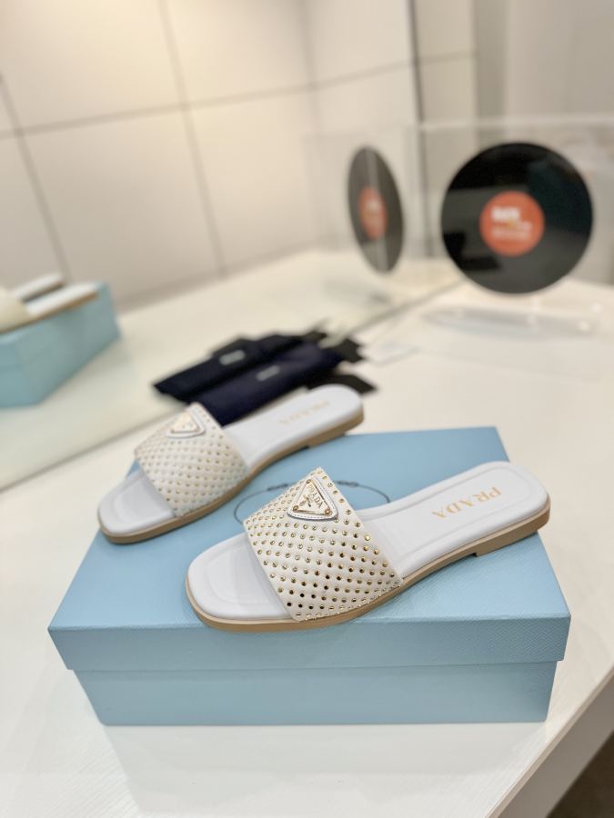Prada women's shoes Factory price "Prada woven slippers" — AAA Quality Replica — photo 2