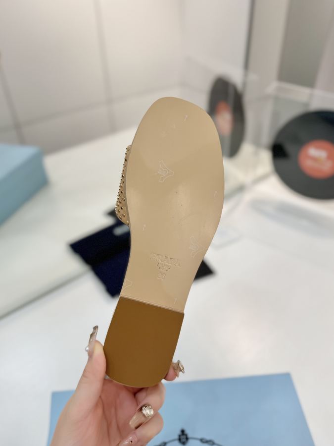Prada women's shoes Factory price "Prada woven slippers" — 1:1 Replica For Sale — photo 9