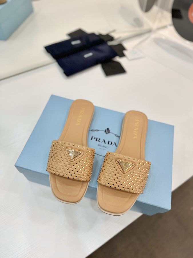 Prada women's shoes Factory price "Prada woven slippers" — 1:1 Replica For Sale — photo 3