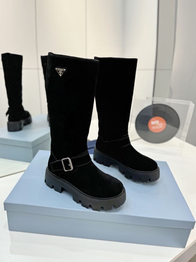 Prada women's shoes Factory price PRADA long boots — 1:1 Replica