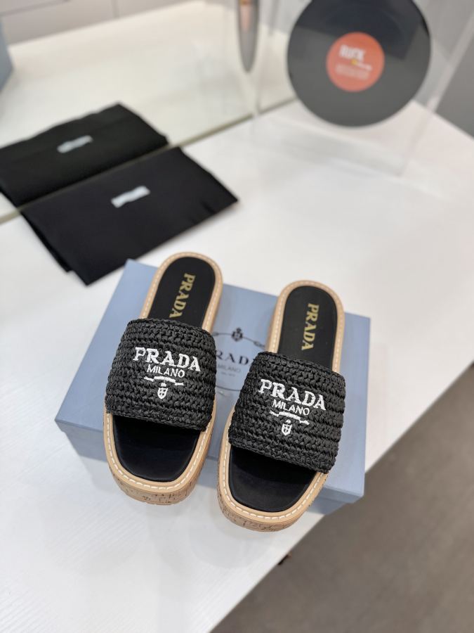 Prada women's shoes Factory price "PRADA woven electric embroidery" — Premium Replica — photo 3
