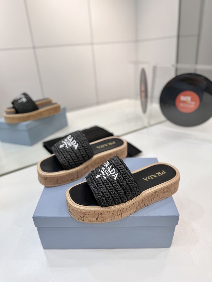 Prada women's shoes Factory price "PRADA woven electric embroidery" — Premium Replica — photo 2