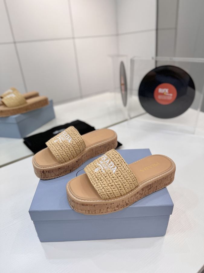 Prada women's shoes Factory price "PRADA woven electric embroidery" — AAA Quality Replica — photo 2