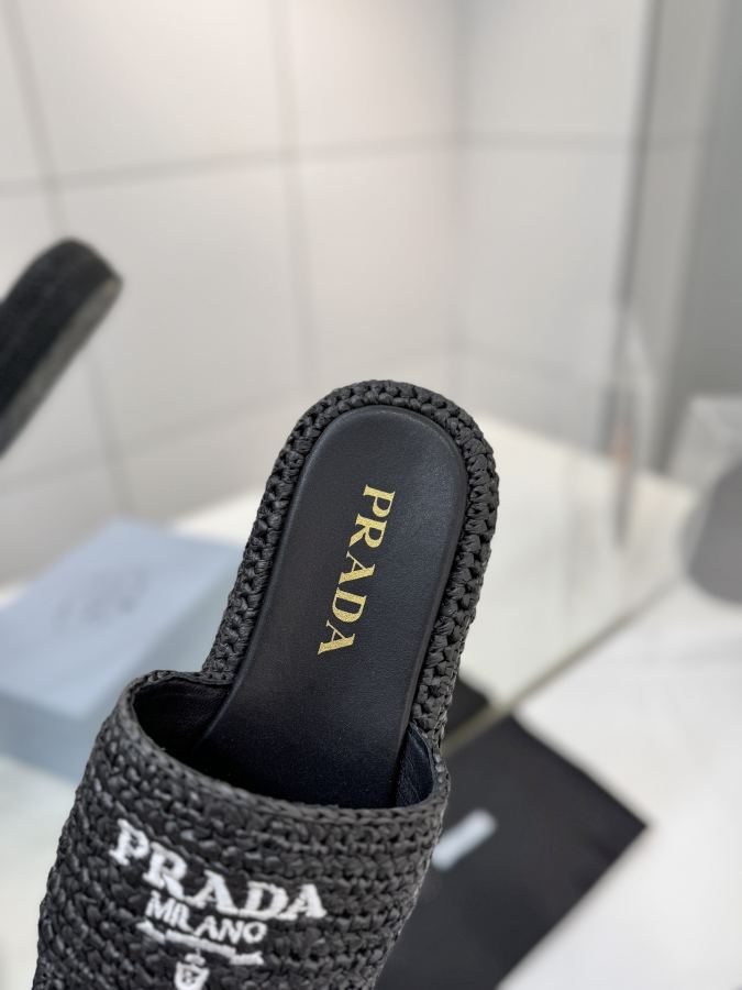 Prada women's shoes Factory price "PRADA woven electric embroidery" — Premium Replica — photo 7