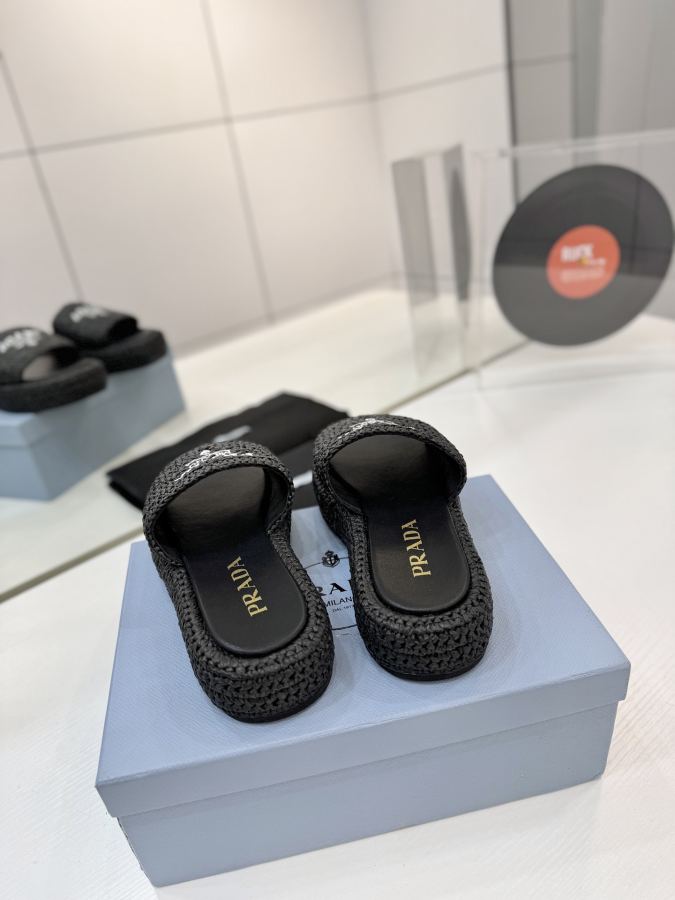 Prada women's shoes Factory price "PRADA woven electric embroidery" — Premium Replica — photo 8