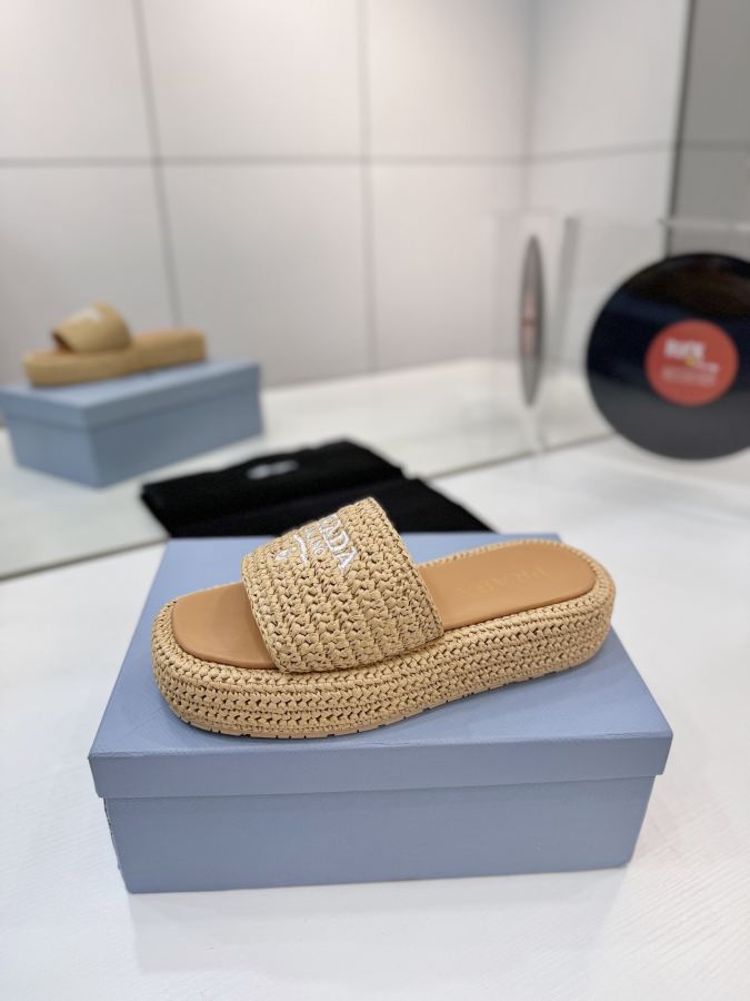 Prada women's shoes Factory price "PRADA woven electric embroidery" — 1:1 Replica — photo 4