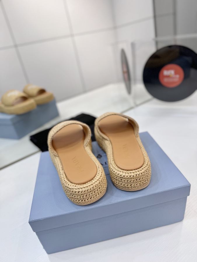 Prada women's shoes Factory price "PRADA woven electric embroidery" — 1:1 Replica — photo 9