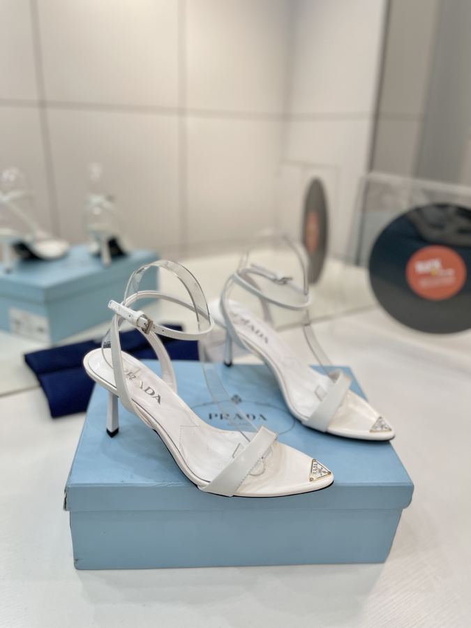 Prada women's shoes Factory price "Pointed metal buckle" — 1:1 Replica