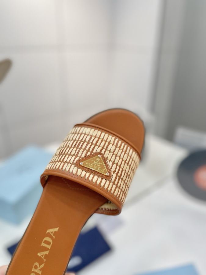 Prada women's shoes Factory price "Prada woven slippers" — AAA Quality Replica — photo 5