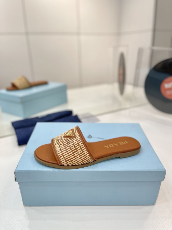 Prada women's shoes Factory price "Prada woven slippers" — AAA Quality Replica — photo 4