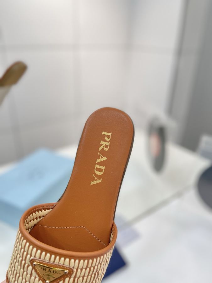 Prada women's shoes Factory price "Prada woven slippers" — AAA Quality Replica — photo 6