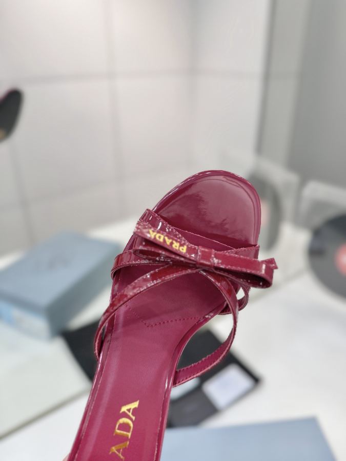 Prada women's shoes Factory price (patent leather ribbon bow) — 1:1 Replica For Sale — photo 5
