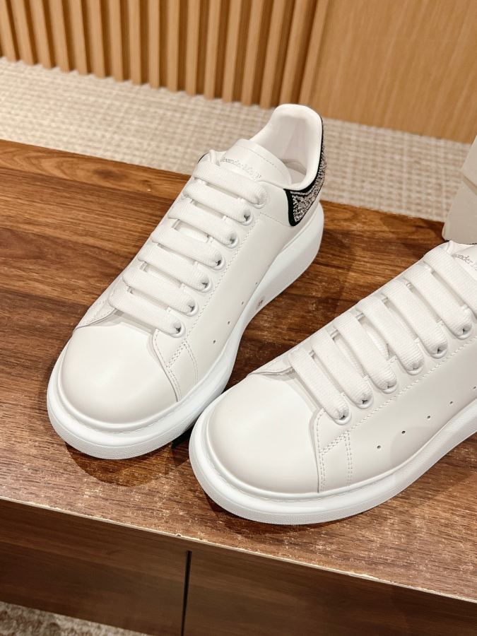 Alexander Mc Queen Women's Shoes Male +10【Silver Diamond Black Velvet】𝐀𝐥𝐞𝐱𝐚𝐧𝐝𝐞𝐫 — 1:1 Replica For Sale — photo 6