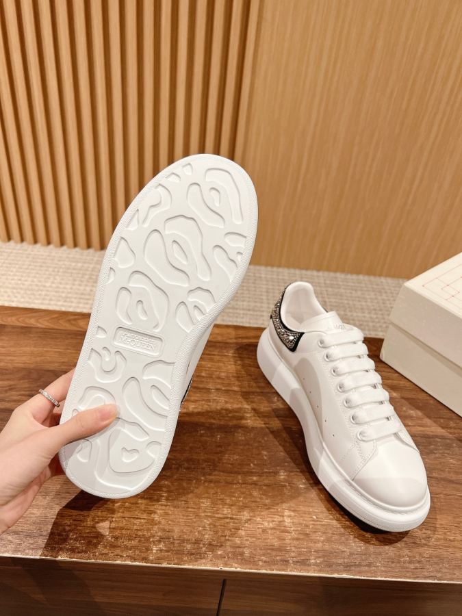 Alexander Mc Queen Women's Shoes Male +10【Silver Diamond Black Velvet】𝐀𝐥𝐞𝐱𝐚𝐧𝐝𝐞𝐫 — 1:1 Replica For Sale — photo 8