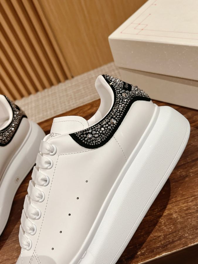 Alexander Mc Queen Women's Shoes Male +10【Silver Diamond Black Velvet】𝐀𝐥𝐞𝐱𝐚𝐧𝐝𝐞𝐫 — 1:1 Replica For Sale — photo 7