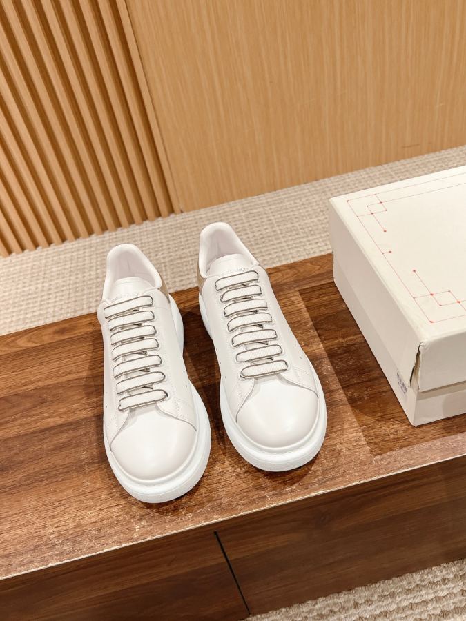 Alexander Mc Queen Women's Shoes Male +10 [Yellow leather tail and white mesh] 𝐀𝐥𝐞𝐱𝐚𝐧𝐝𝐞𝐫 — Premium Replica