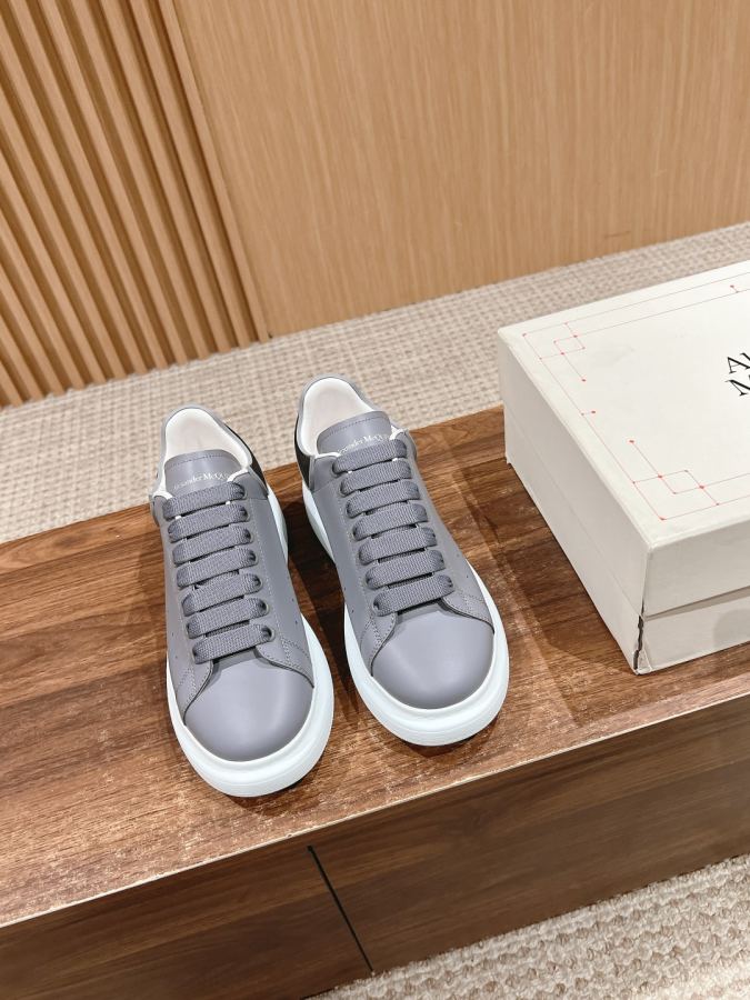Alexander Mc Queen Women's Shoes Male +10【Glue black and gray leather】𝐀𝐥𝐞𝐱𝐚𝐧𝐝𝐞𝐫 — 1:1 Replica For Sale