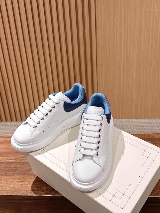 Alexander Mc Queen Women's Shoes Male +10 [Dark blue leather and blue mesh] 𝐀𝐥𝐞𝐱𝐚𝐧𝐝𝐞𝐫 — 1:1 Replica For Sale — photo 4