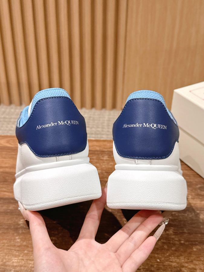 Alexander Mc Queen Women's Shoes Male +10 [Dark blue leather and blue mesh] 𝐀𝐥𝐞𝐱𝐚𝐧𝐝𝐞𝐫 — 1:1 Replica For Sale — photo 8