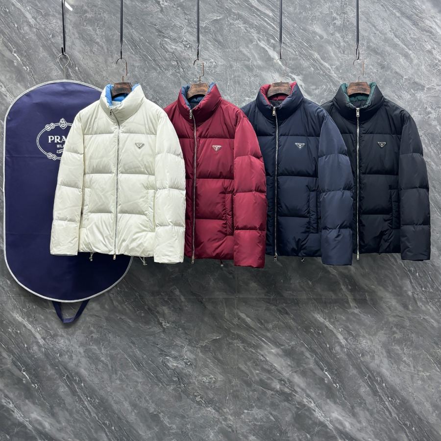 Prada men Yu-57 Prada Autumn and Winter Men's Fashion Stand Collar Down Jacket — 1:1 Replica — photo 3