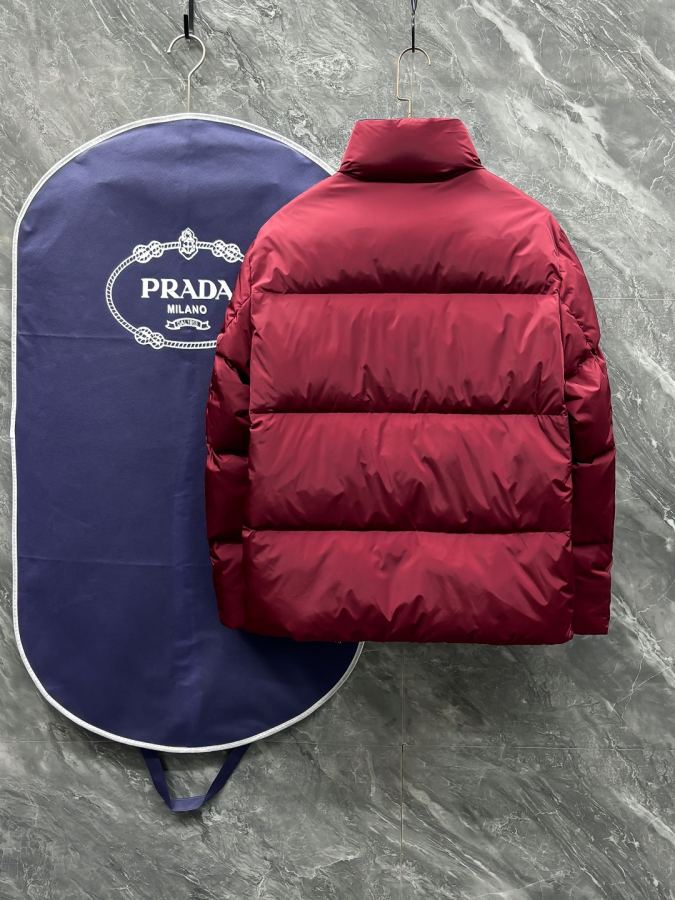 Prada men Yu-57 Prada Autumn and Winter Men's Fashion Stand Collar Down Jacket — 1:1 Replica — photo 2