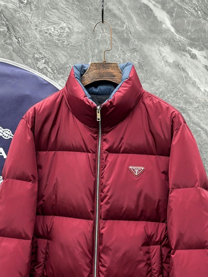 Prada men Yu-57 Prada Autumn and Winter Men's Fashion Stand Collar Down Jacket — 1:1 Replica — photo 4