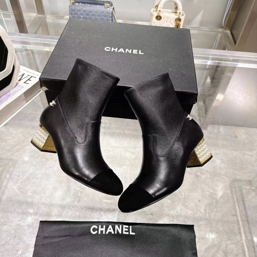CHANEL women's shoes Chanel New + 5cm 35-42(40 41 42 ) — 1:1 Replica For Sale — photo 4