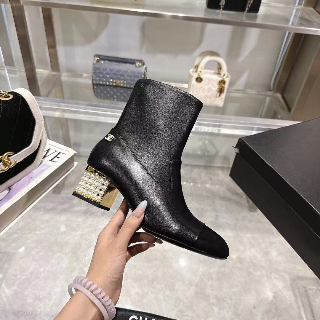 CHANEL women's shoes Chanel New + 5cm 35-42(40 41 42 ) — 1:1 Replica For Sale — photo 5