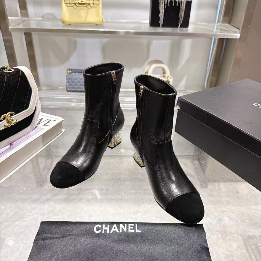CHANEL women's shoes Chanel New + 5cm 35-42(40 41 42 ) — 1:1 Replica For Sale — photo 8