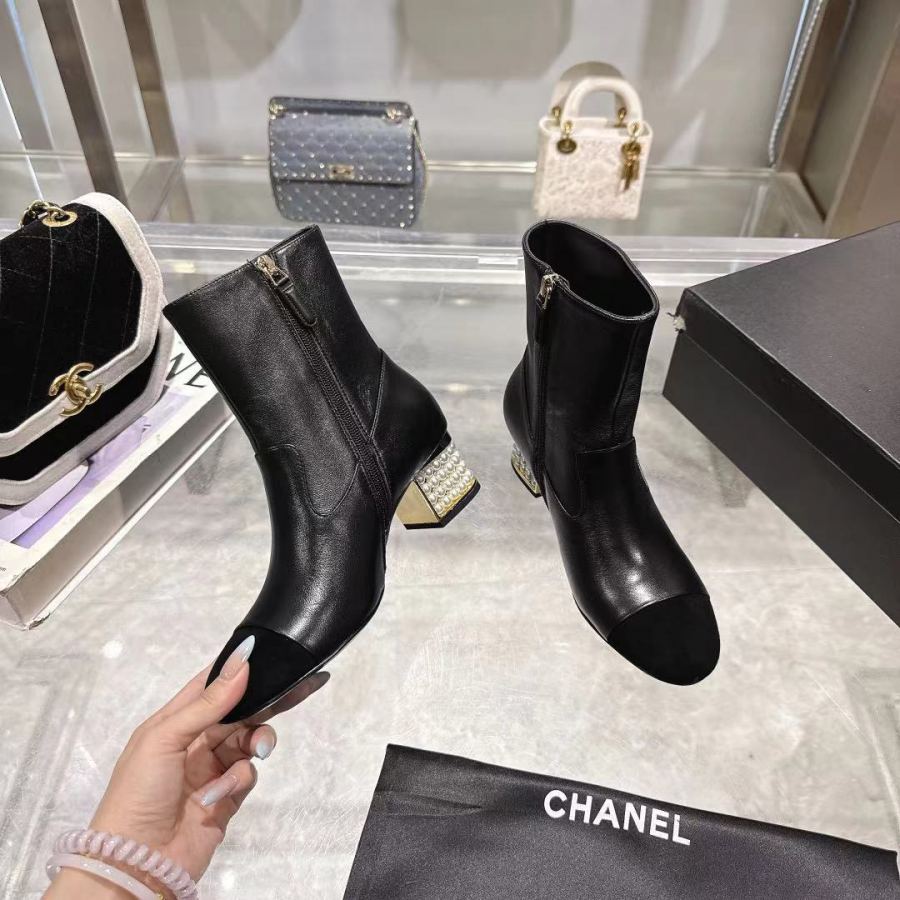 CHANEL women's shoes Chanel New + 5cm 35-42(40 41 42 ) — 1:1 Replica For Sale — photo 6