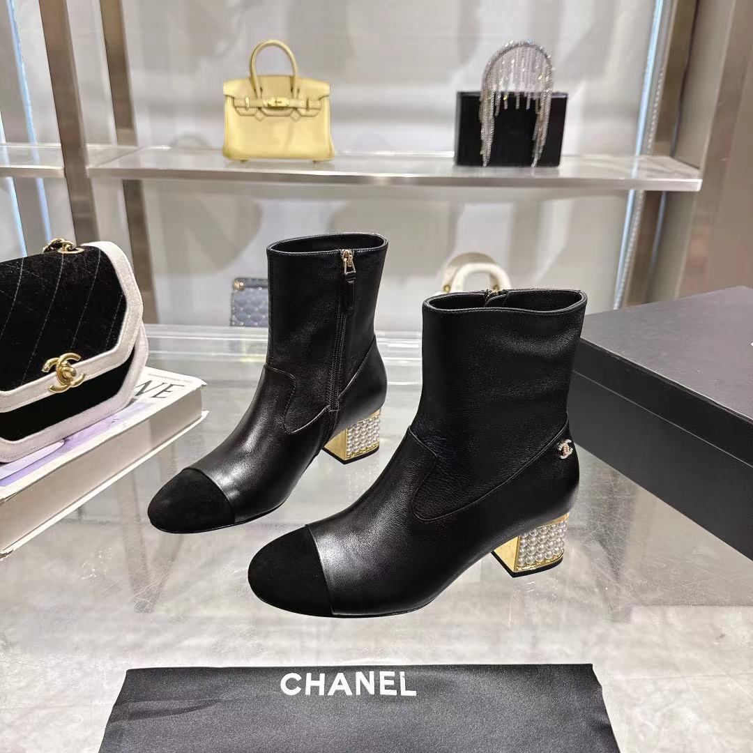 CHANEL women's shoes Chanel New + 5cm 35-42(40 41 42 ) — 1:1 Replica For Sale — photo 7