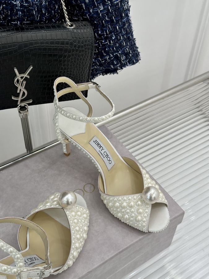 JIMMY women's shoes Top version lace style full pearls — 1:1 Replica — photo 5