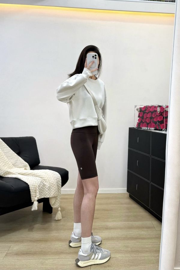 Lulu Shorts Espresso coffee Dark coffee color is very slimming — AAA Quality Replica — photo 6