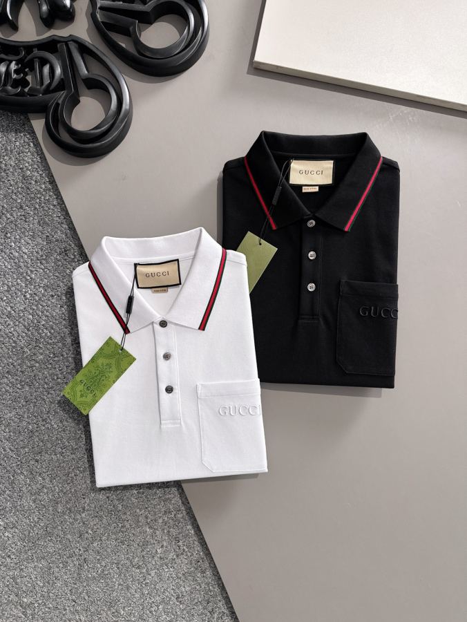 Gucci men GUCCI 2026ss logo Men's Polo top-tier — Premium Replica — photo 2