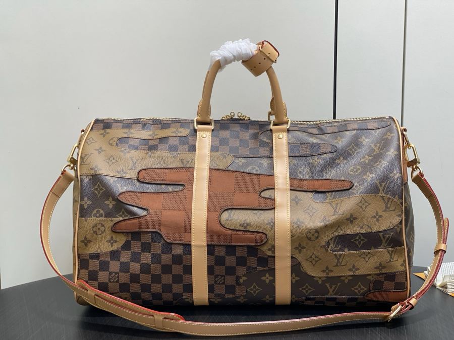 valise M26119 KEEPALL BANDOULIÈRE 50 Keepall Bandoulière 50 Monogram Db Monogram Reverse Damier — AAA Quality Replica — photo 3