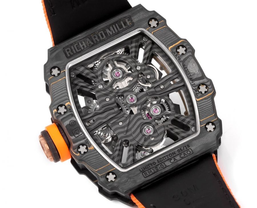 Richard Mille Watches RICHARDMILLE RM12-01 Gold Carbon TPT — AAA Quality Replica — photo 8